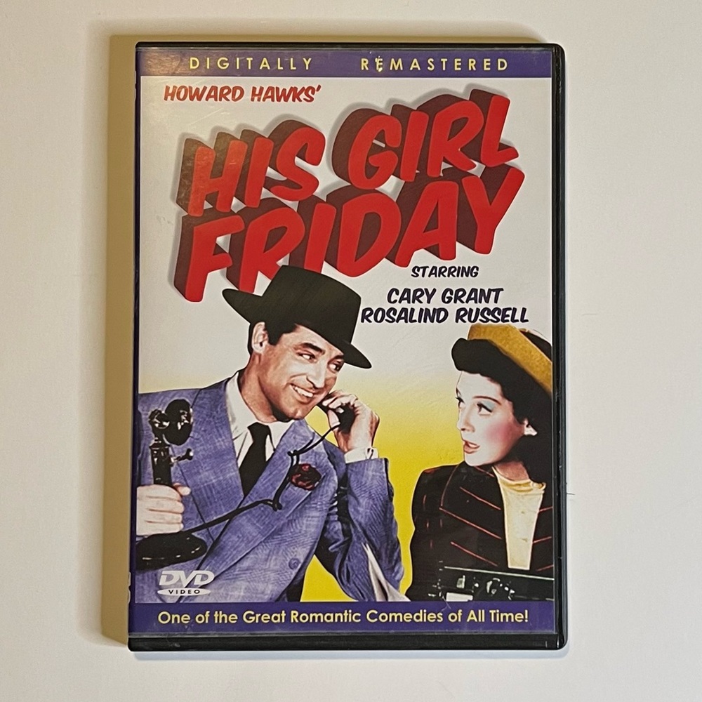DVD His Girl Friday Comedy Movie